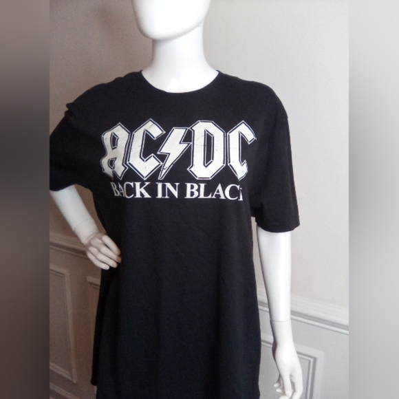 Men's AC/DC Black Graphic T-Shirt, Size Large - Picture 4 of 9